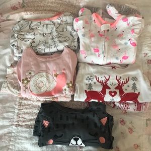 5 Carters Girls Pajama Sets (Size 5t)
